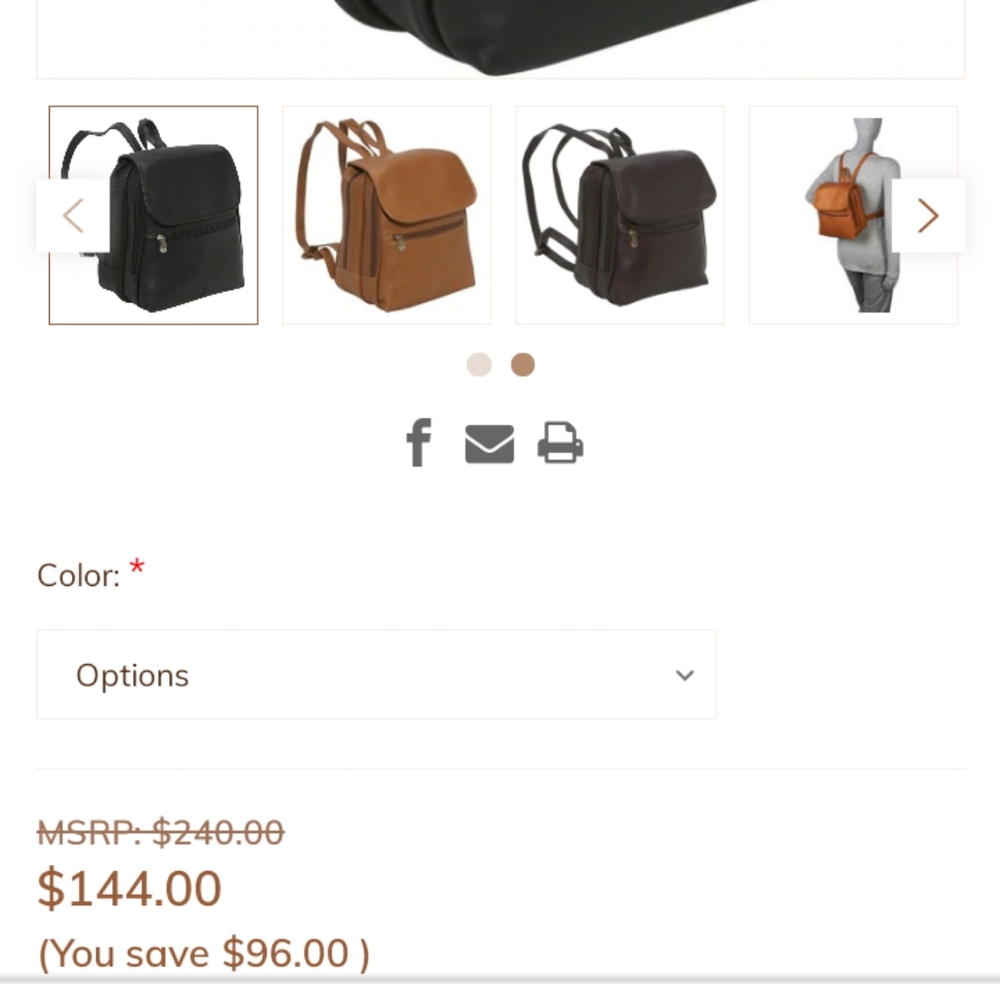 Le Donne leather collection backpack